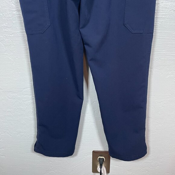 Figs Women Maternity M Navy Blue Yola Scrub Pants Belly Band Pockets Stretch - Picture 5 of 8
